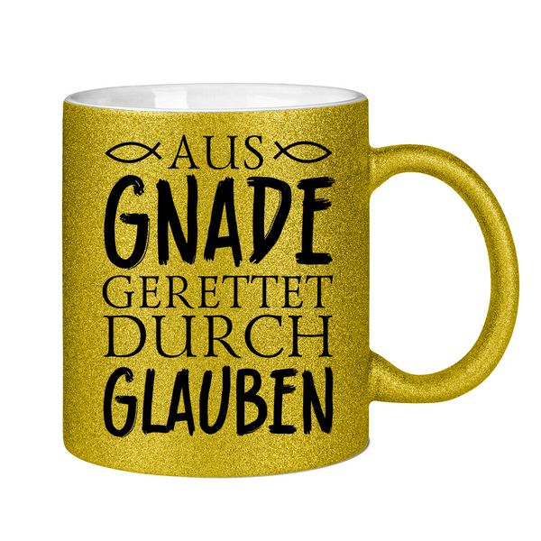 Glitzertasse aus gnade gerettet