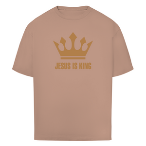 Oversize T-Shirt jesus is king krone