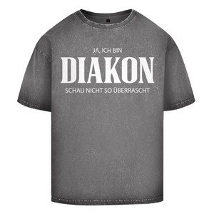 Oversize Washed T-Shirt ja ich bin diakon
