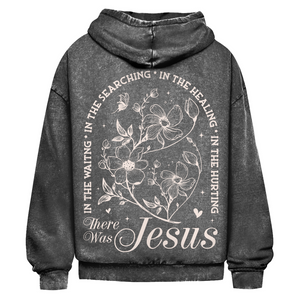 Oversize Washed Hoodie there was jesus