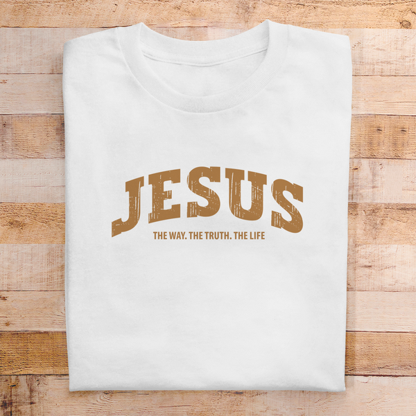 Herren T-Shirt jesus the way the truth the life