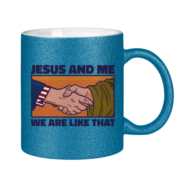 Glitzertasse jesus and me