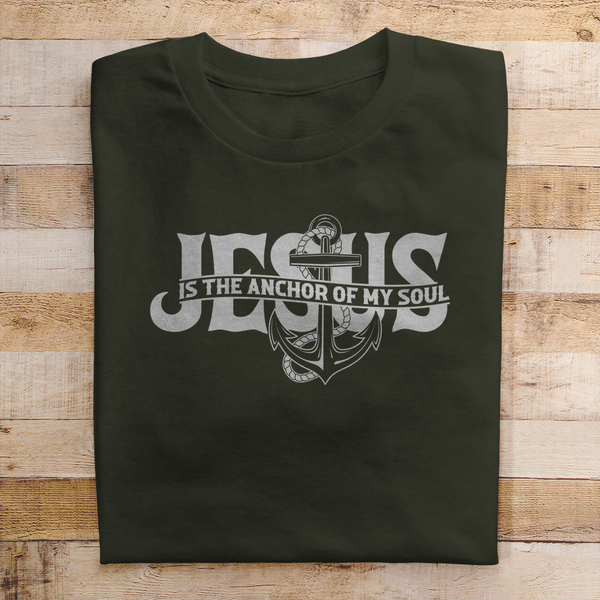 Herren T-Shirt jesus the anchor of my soul