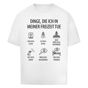Oversize T-Shirt dinge die ich in meiner freizeit tue