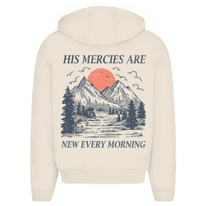 Oversize Zipper Hoodie his marcies are new every morning