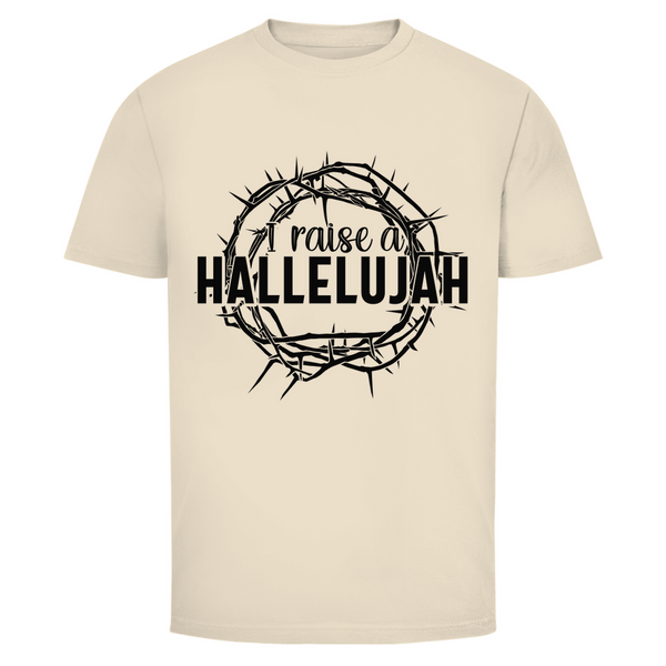 Herren T-Shirt i raise a hallelujah dornenkrone