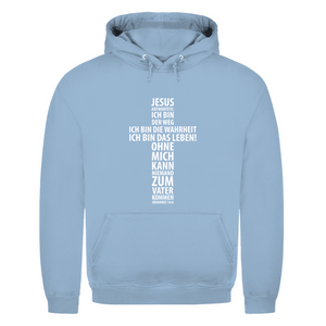 Herren Hoodie jesus: ich bin das leben johannes 14:6