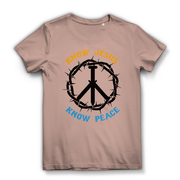 Damen Bio T-Shirt know jesus know peace