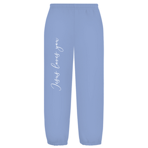 Oversize Fluffy Sweatpants jesus loves you