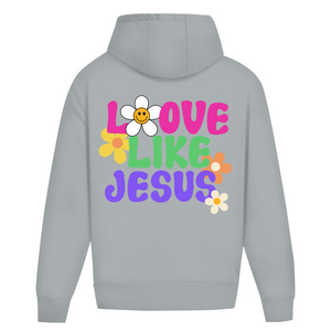 Oversize Hoodie Ohne Kordel love like jesus