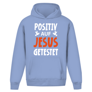 Oversize Hoodie Ohne Kordel positiv auf jesus getestet