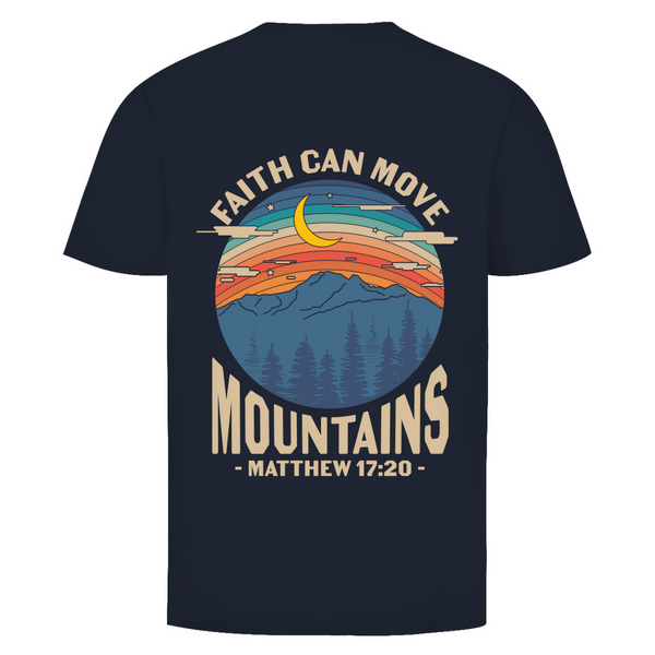 Herren T-Shirt faith can move mountains matthew 17:20