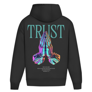 Oversize Hoodie Ohne Kordel trust in the lord proverbs 3:5-6