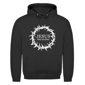 Herren Hoodie jesus könig der könige dornenkrone
