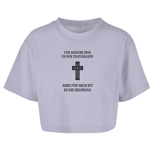 Damen Oversize Crop Top für mich es die erlösung