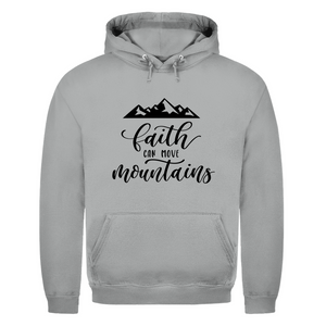 Herren Hoodie faith can move mountains