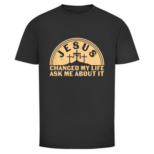 Herren T-Shirt jesus chaged my life