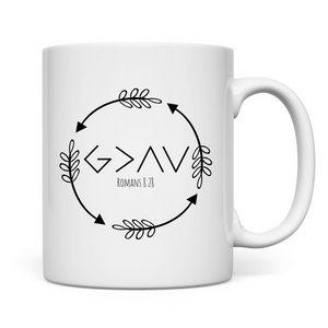 Tasse got is greater romans 8:28 pfeile