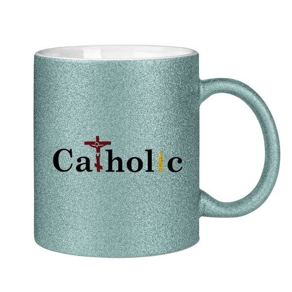 Glitzertasse catholic