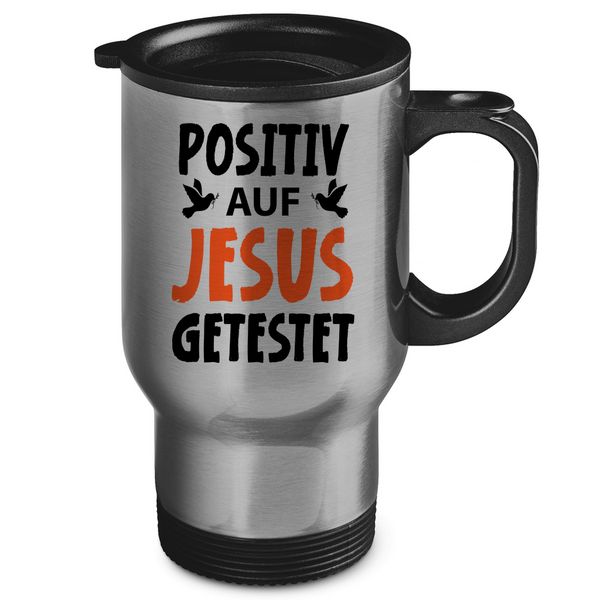 Edelstahl-Thermobecher posiiv auf jesus getestet