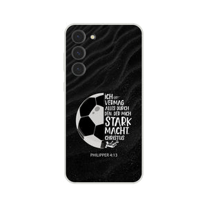 der mich stark macht philipper 4:13 fußballer Samsung-Hülle