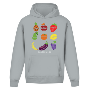 Oversize Hoodie Ohne Kordel Joy Love Patience galatians 5:22