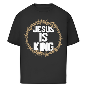 Oversize T-Shirt jesus is king dornenkrone