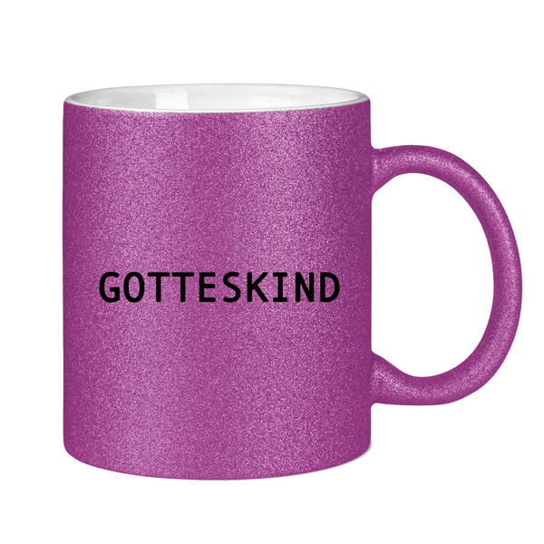 Glitzertasse gotteskind