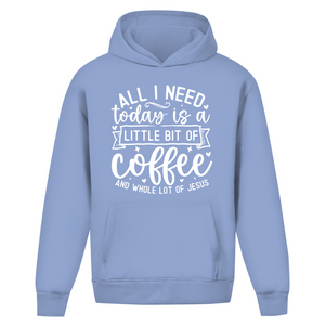 Oversize Hoodie Ohne Kordel little bit of coffee and whole lot of jesus
