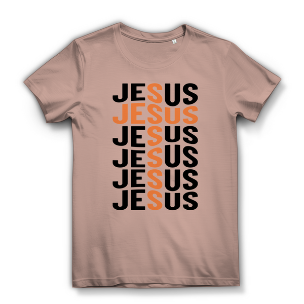 Damen Bio T-Shirt jesus kreuz