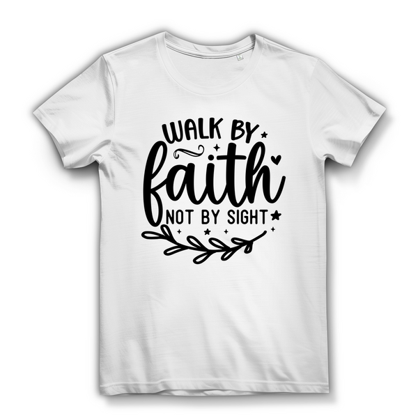 Damen Premium Bio T-Shirt walk by faith not by sight