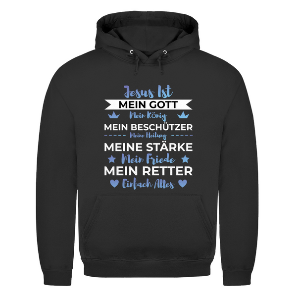 Herren Hoodie jesus ist mein gott