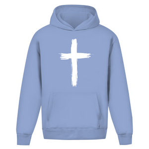 Oversize Hoodie Ohne Kordel kreuz