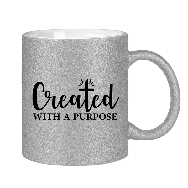 Glitzertasse created with a purpose