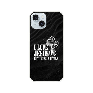 i love jesus but i cuss a little iPhone-Hülle
