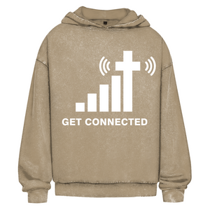 Oversize Washed Hoodie get connected