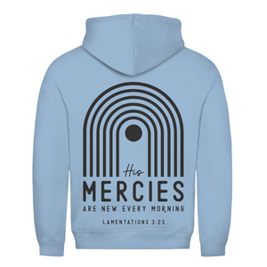Herren Hoodie his marcies lamentations 3:23