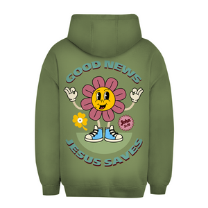 Unisex Oversize Hoodie good news jesus saves