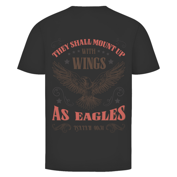 Herren T-Shirt mount up with wings isaiah 40:31