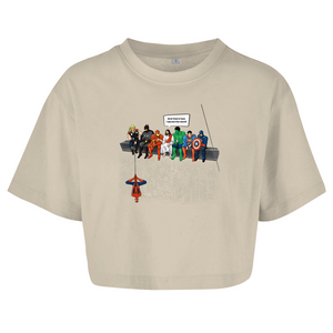Damen Oversize Crop Top and that how i saved the world