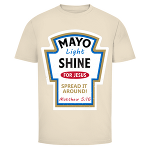Herren T-Shirt mayo light shine matthew 5:16