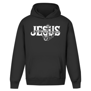 Oversize Hoodie Ohne Kordel jesus the anchor of my soul