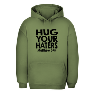 Unisex Oversize Hoodie hug your haters matthew 5:44