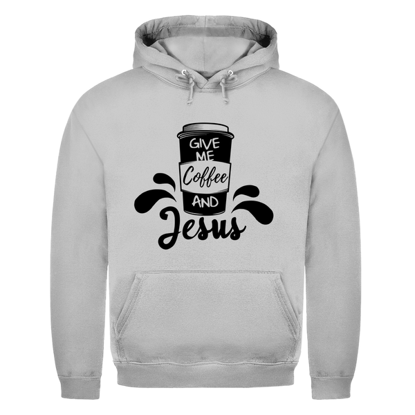 Herren Hoodie give me coffee and jesus