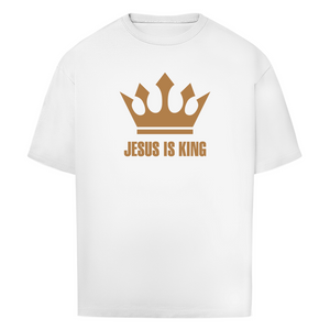Oversize T-Shirt jesus is king krone