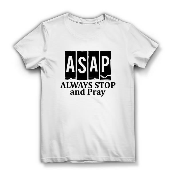 Damen Bio T-Shirt always stop and pray