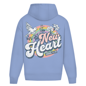 Oversize Hoodie Ohne Kordel new heart ezekiel 11:19