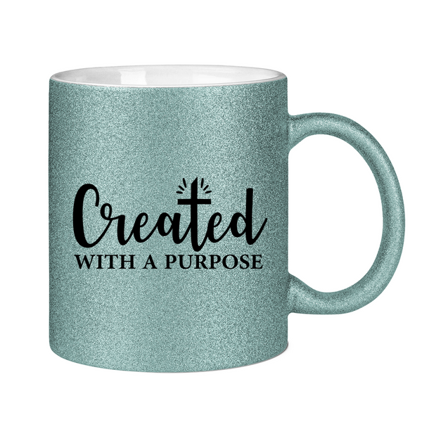 Glitzertasse created with a purpose