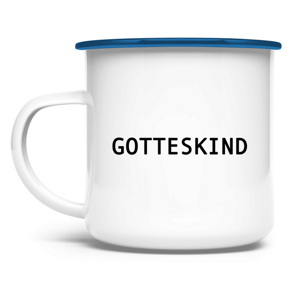 Emaille Tasse gotteskind