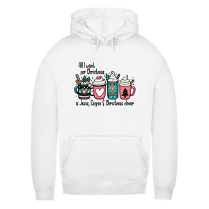 Damen Hoodie all i want for christmas is jesus coffee